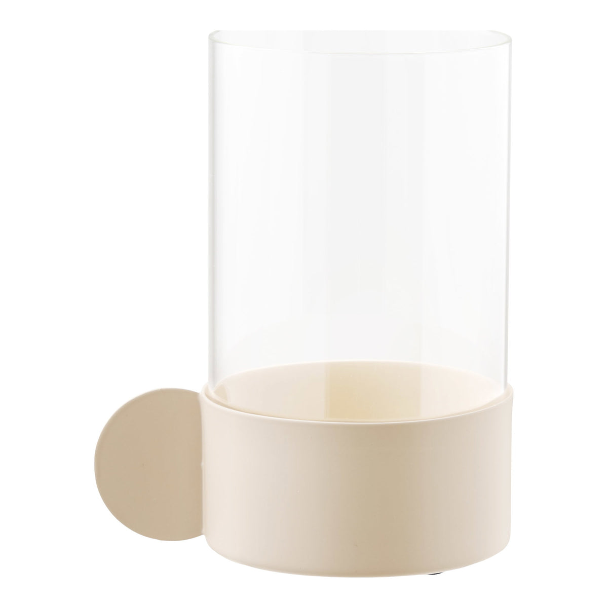 Lantern - Lantern, glass/metal, beige, 10x13.5x16.5 cm
