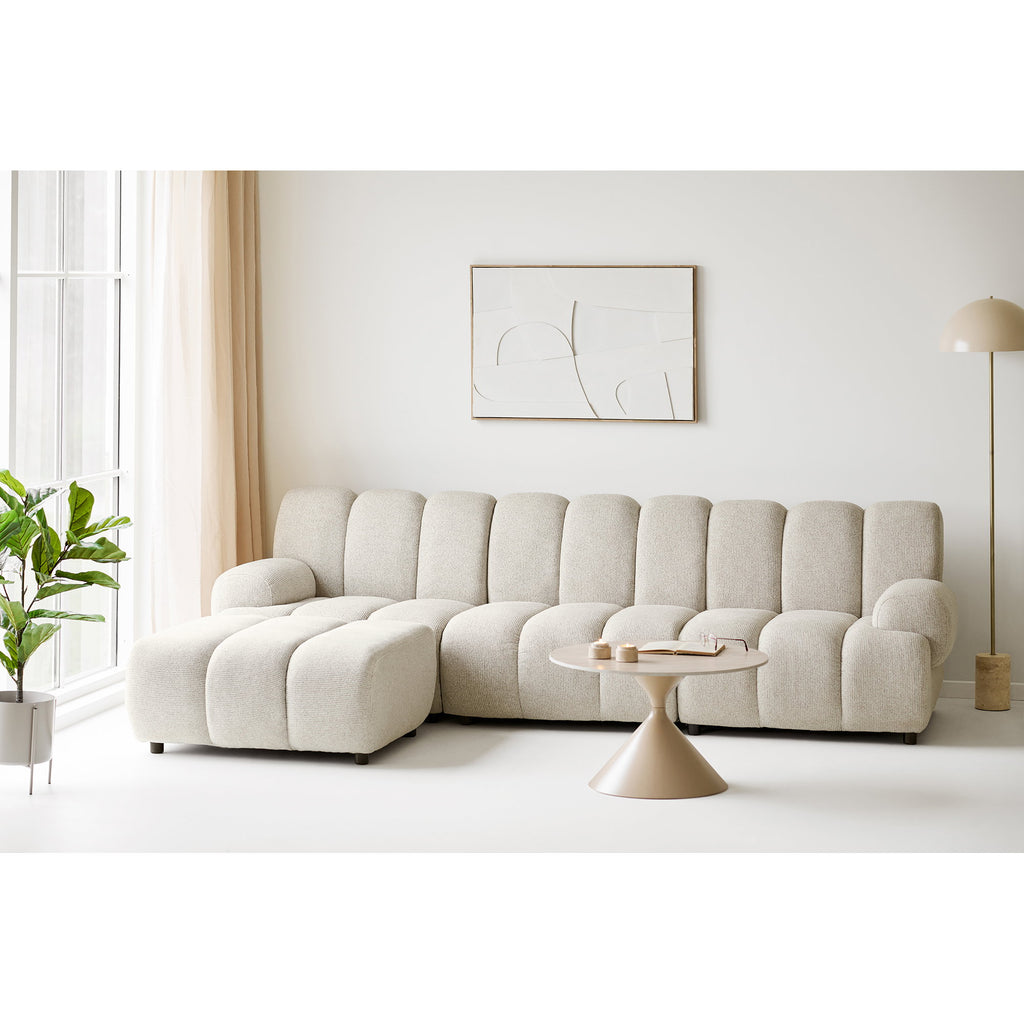 Sheffield Vloerlamp - Marmer/metaal, beige