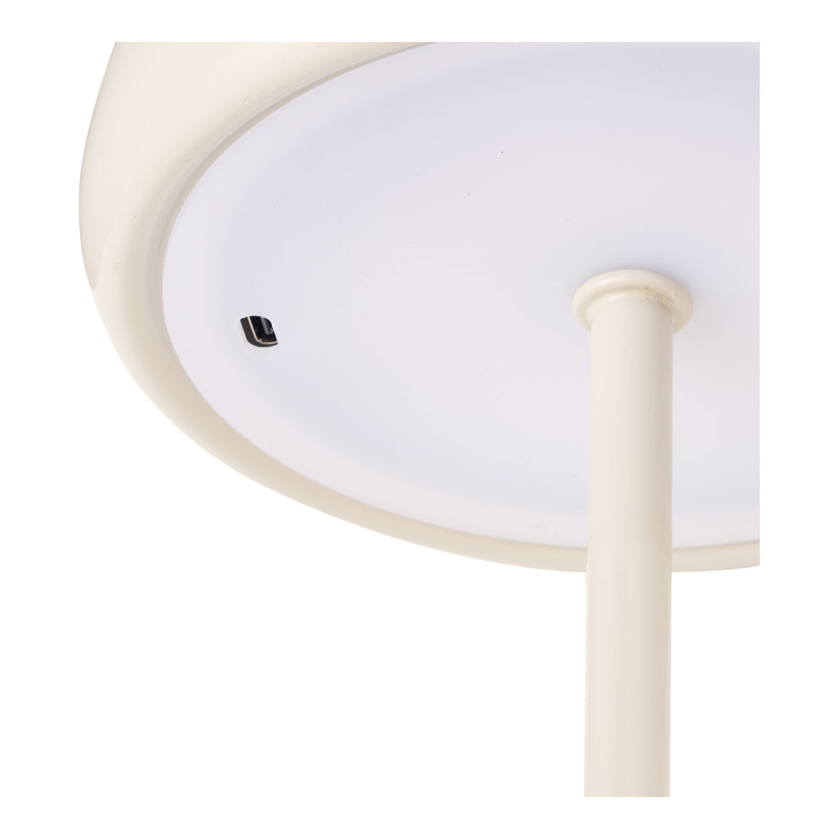 Margate Table Lamp - Rechargeable table lamp, metal, beige, ø13 cm