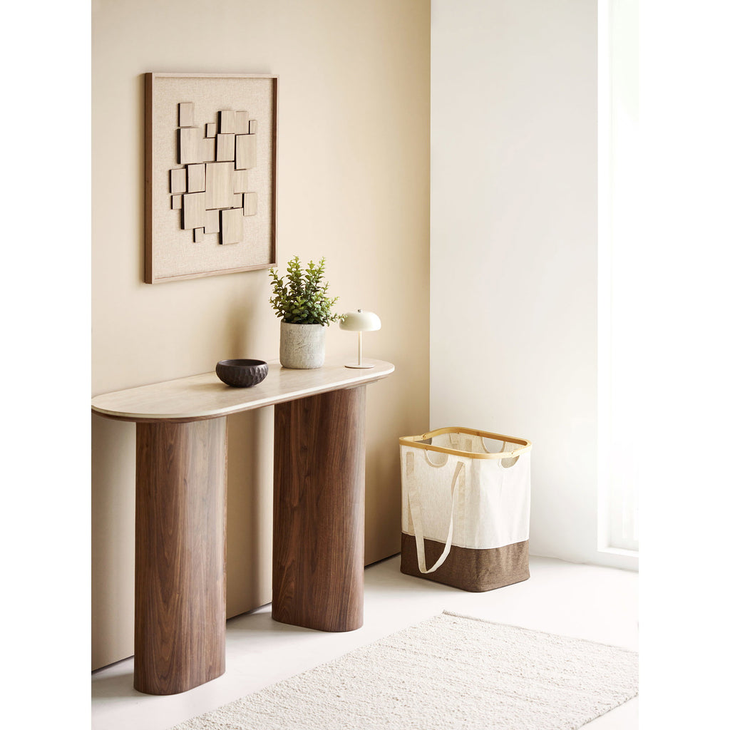 Margate Table Lamp - Rechargeable table lamp, metal, beige, ø13 cm