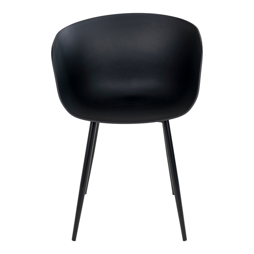 Black dining chair Roda - set of 2