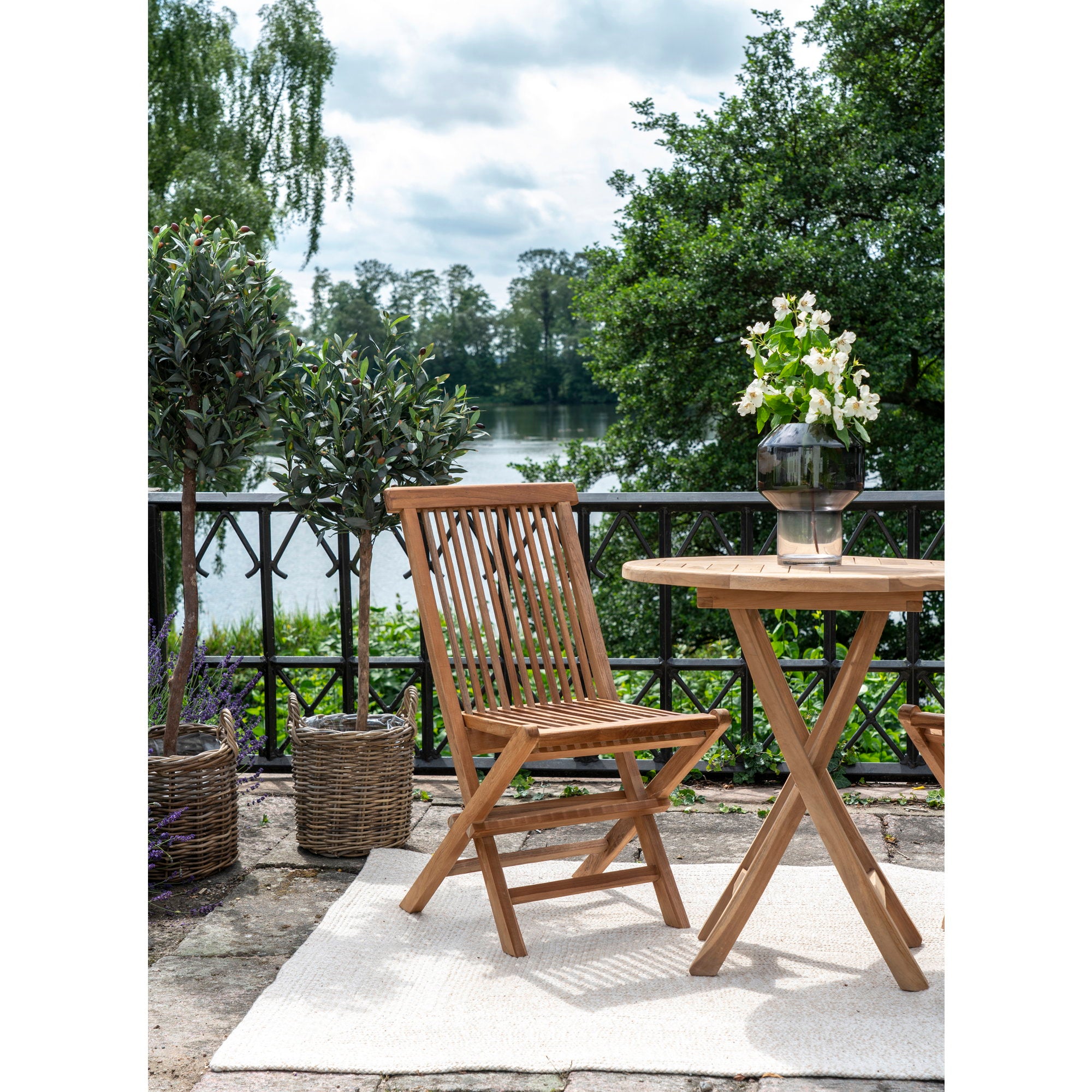 Toledo Eetkamerstoel - Teak, naturel (set van 2)
