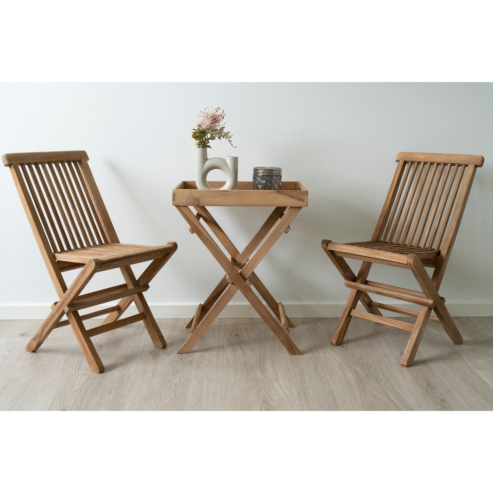 Toledo Kinder Eetkamerstoel - Teak, naturel (set van 2)