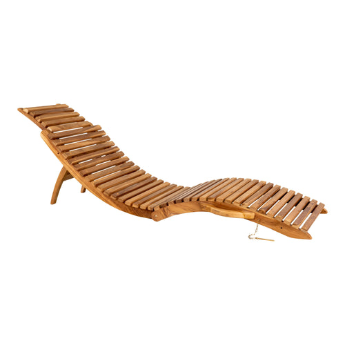 Arrieta Sun Lounger - Teak, natural