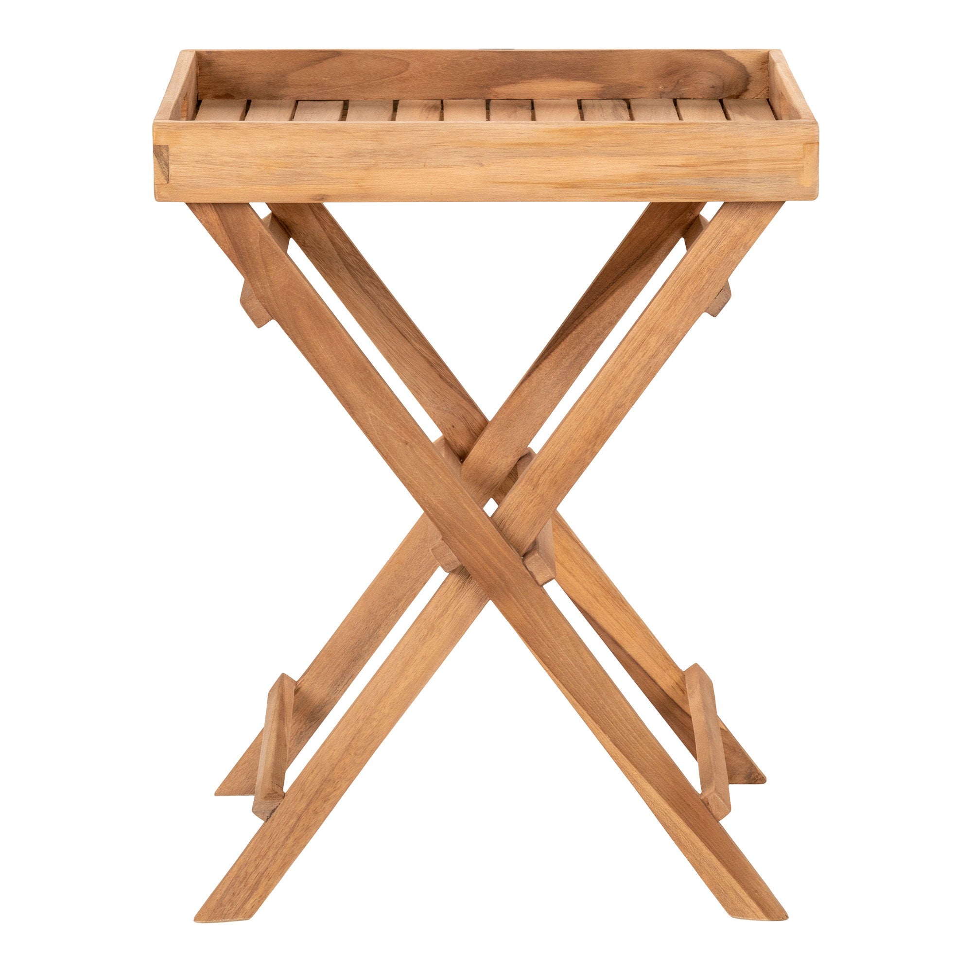 Ronda Tray Table - Teak, natural 29x39x49.5 cm