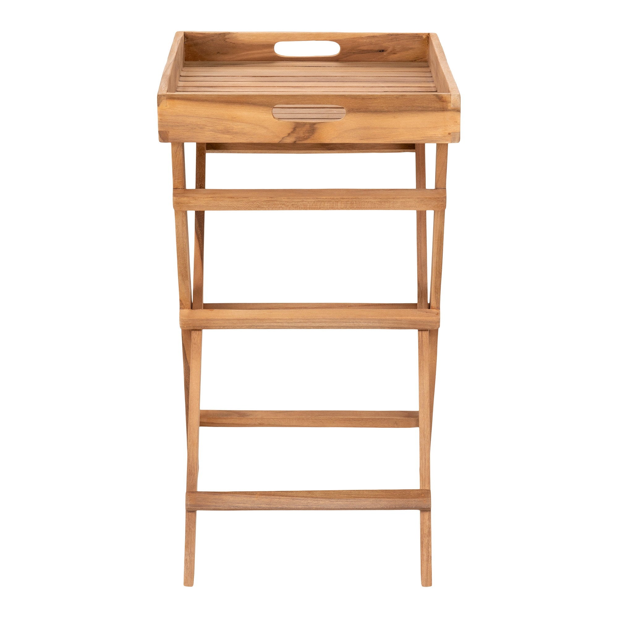 Ronda Tray Table - Teak, natural 29x39x49.5 cm
