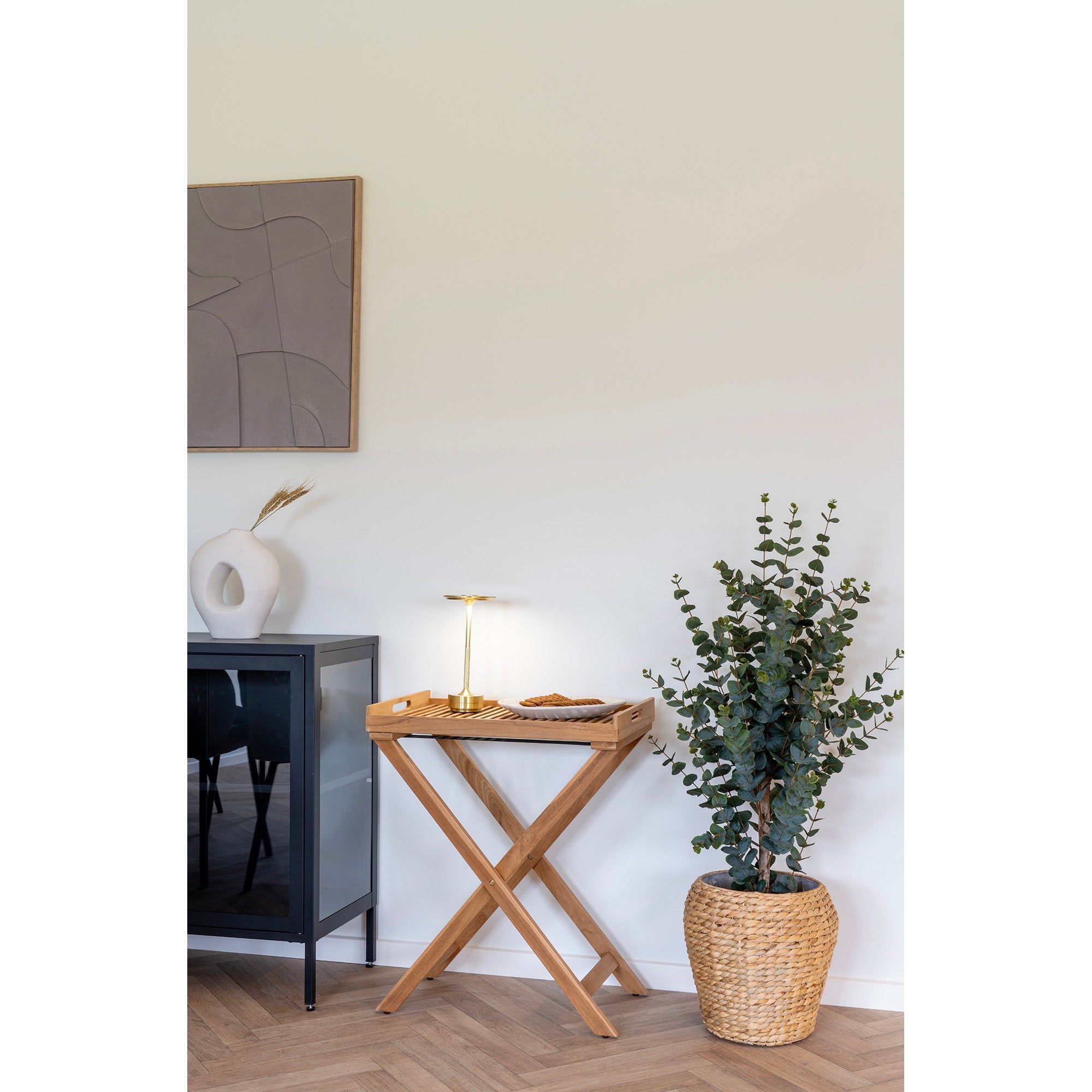 Ronda Dienbladtafel - Teak, naturel 60x40x70 cm