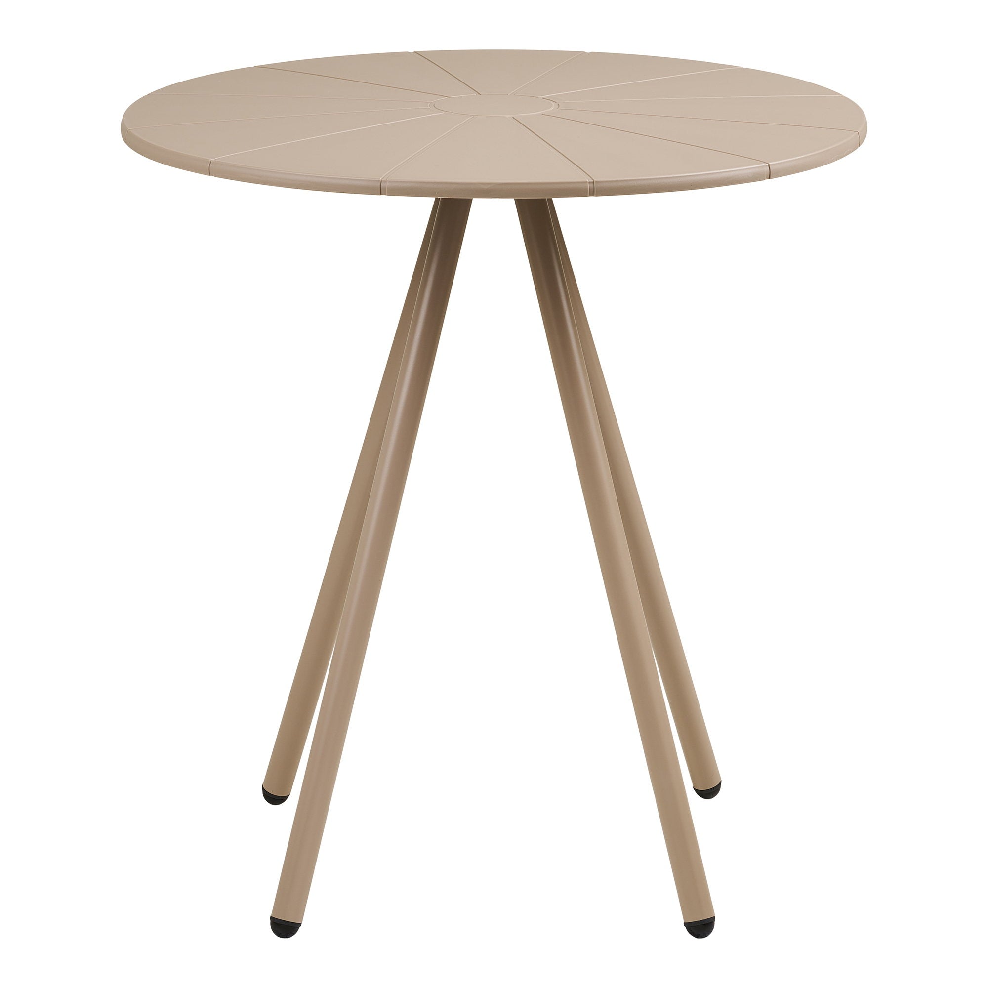 Barletta Bistrotafel - Polypropyleen/staal, taupe Ø70x73,5 cm