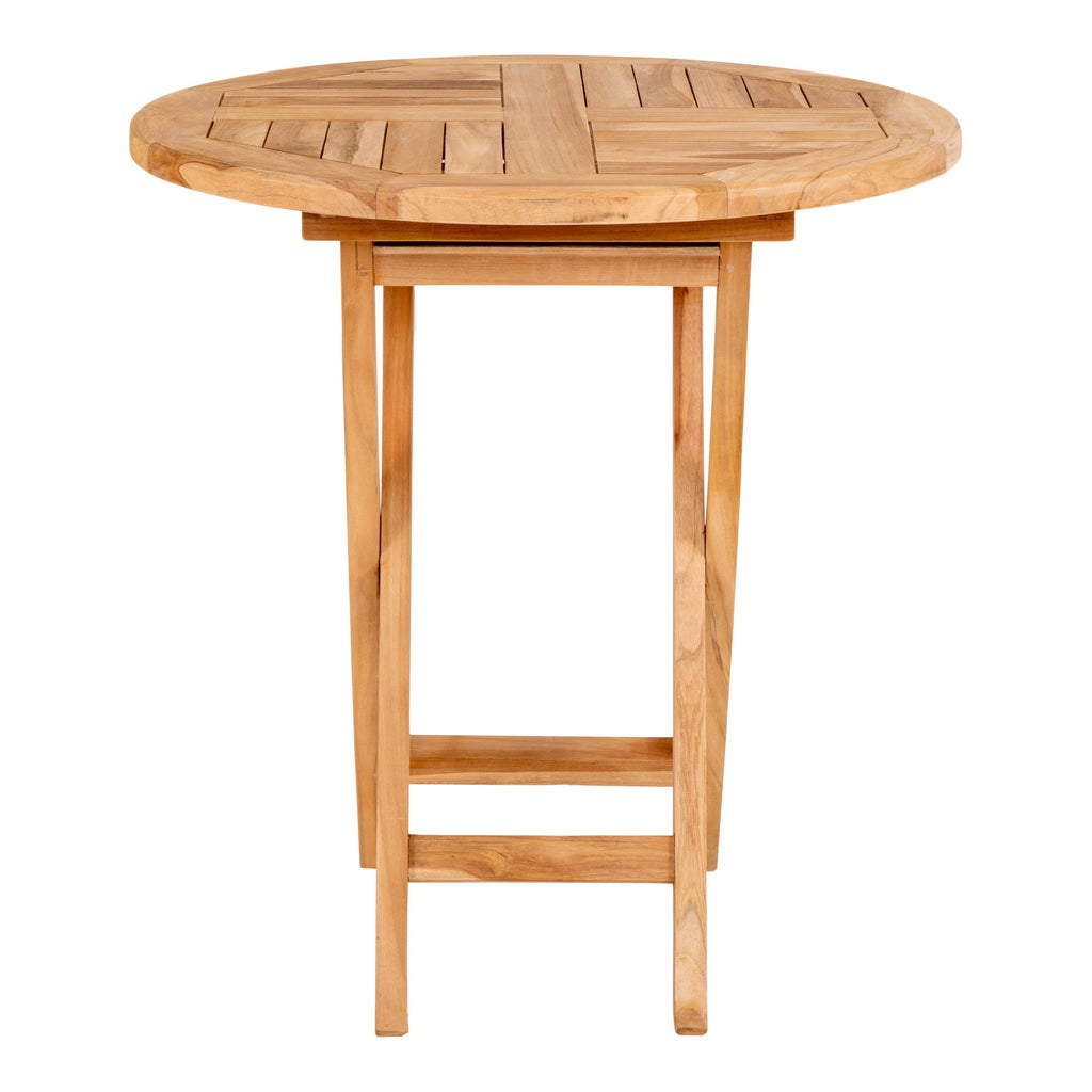 Oviedo Side Table - Teakwood side table, natural Ø70x75 cm