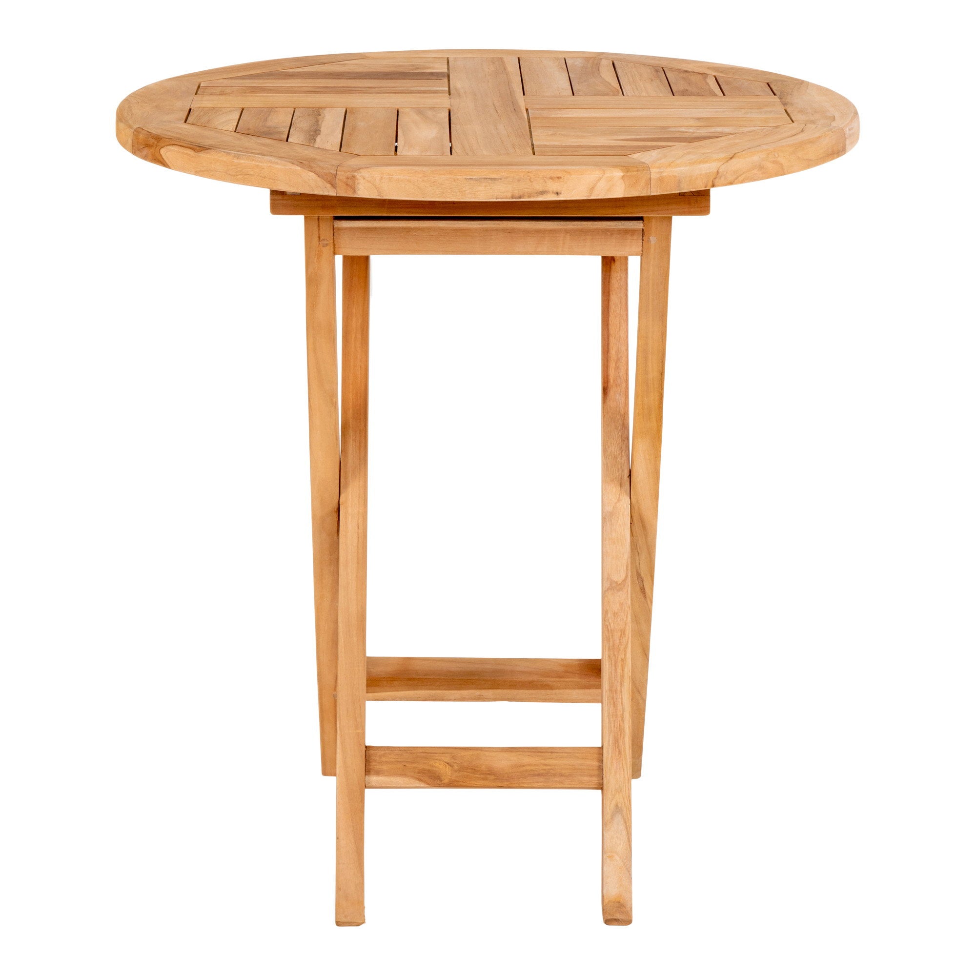 Oviedo Side Table - Teakwood side table, natural Ø70x75 cm