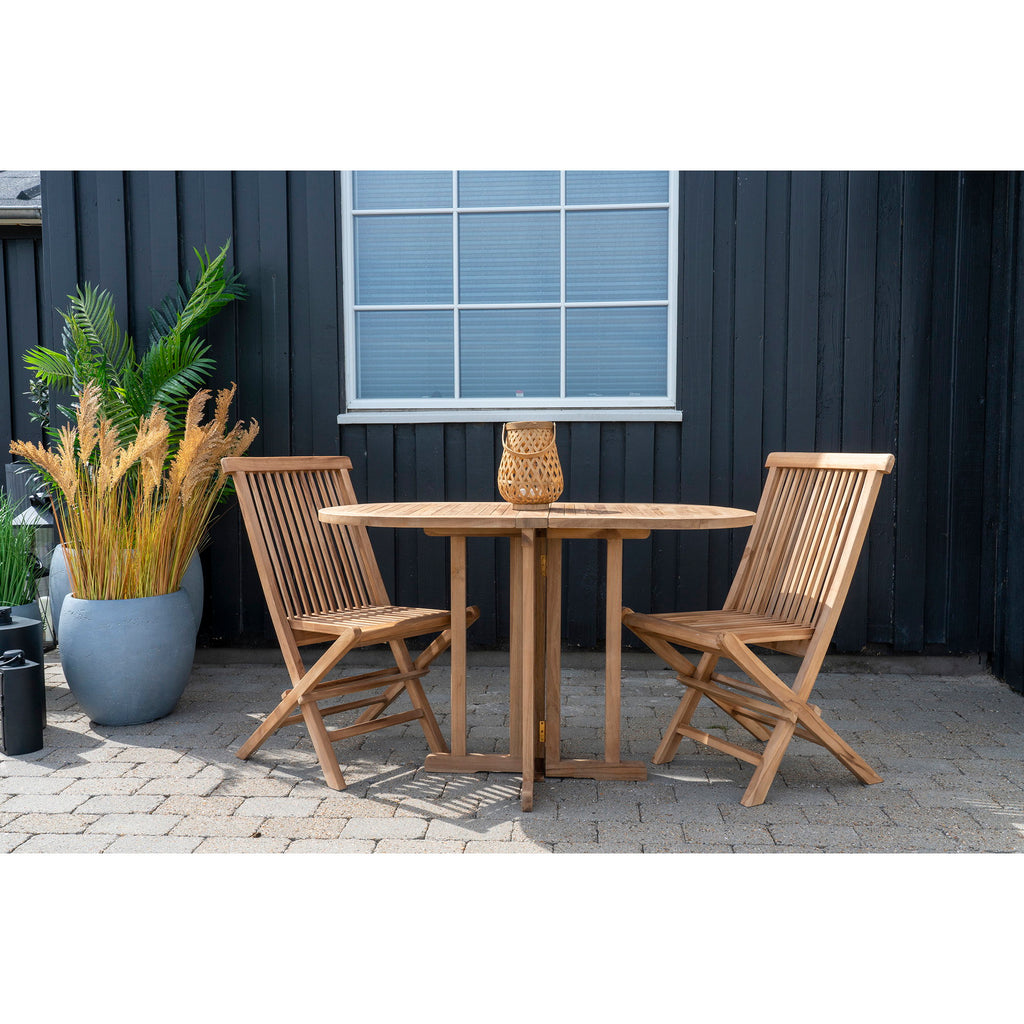 Huelva Bijzettafel - Bijzettafel, teak, naturel 120x60x75 cm