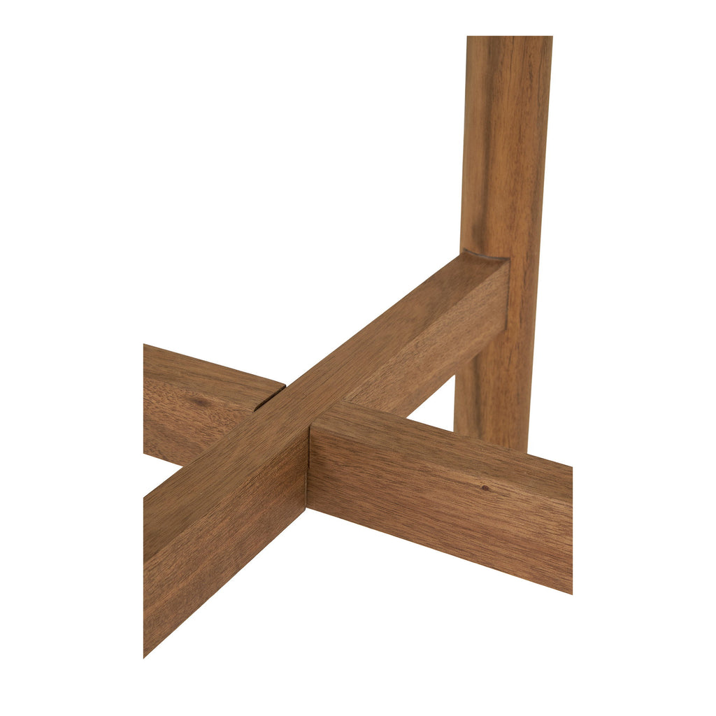 Terracina Side Table - Side table, acacia wood/terrazzo, white/natural Ø37x48 cm