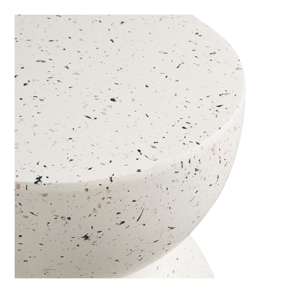 Bonita Side Table - Side table, fiberclay, terrazzo look Ø40x45 cm