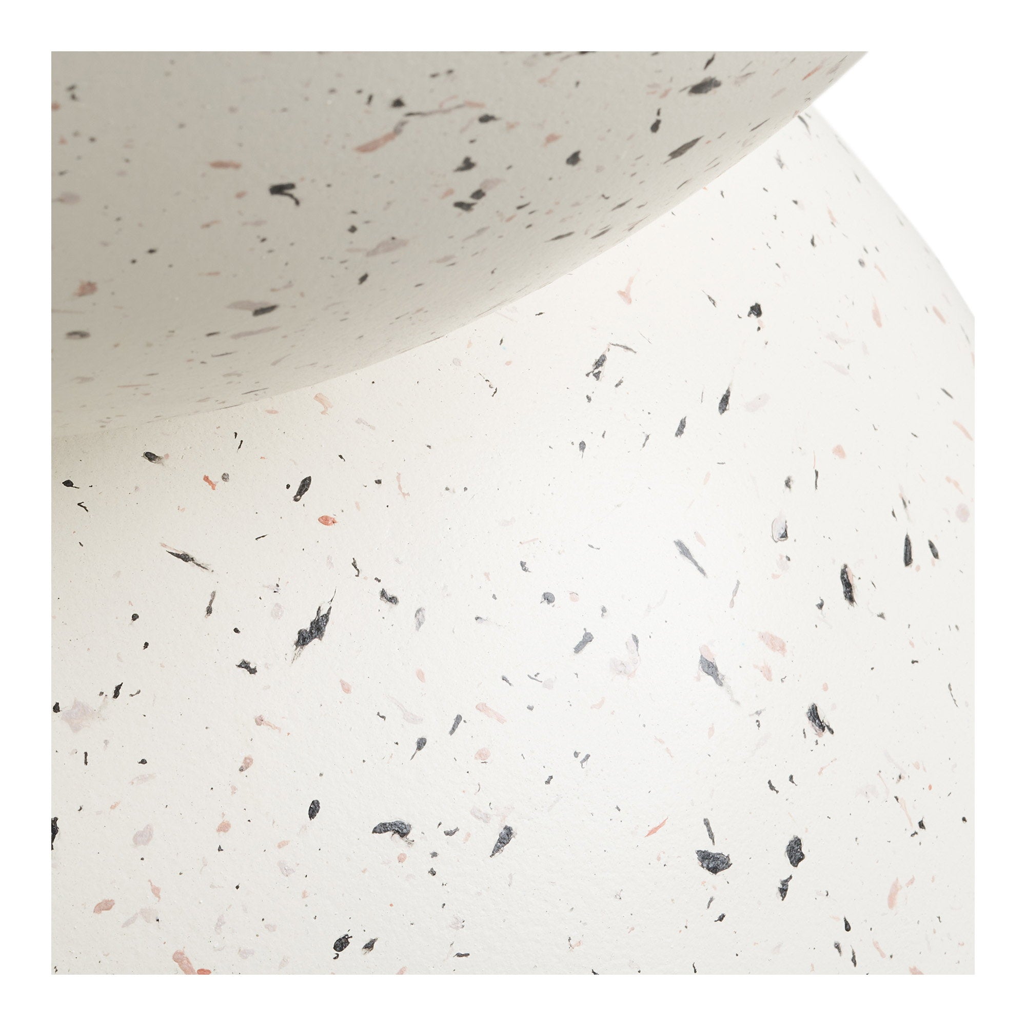 Bonita Side Table - Side table, fiberclay, terrazzo look Ø40x45 cm
