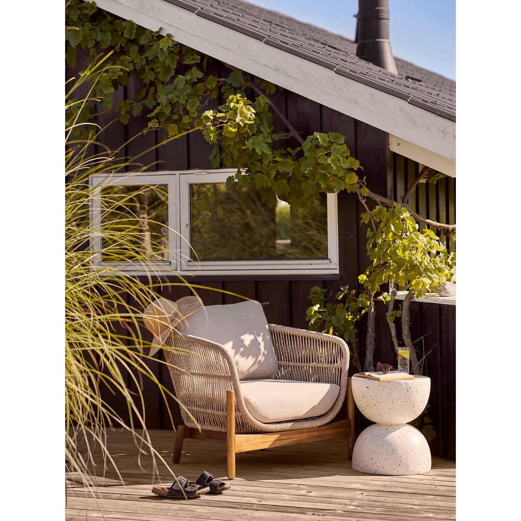 Bonita Side Table - Side table, fiberclay, terrazzo look Ø40x45 cm