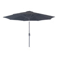 Houston Parasol - Met draaimechanisme en kantelfunctie, metalen paal, zwart, Ø300 cm