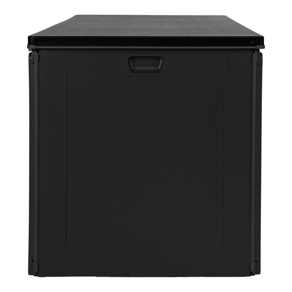 Dubrovnik Cushion Box - Plastic, black 146.5x61x64.5 cm, 490 litres