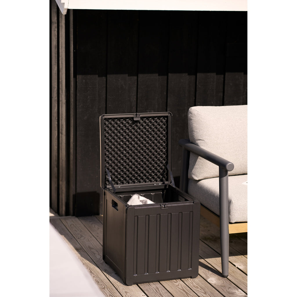 Sobra Cushion Box - Plastic, black 42.8x42.8x46.4 cm, 76 liters