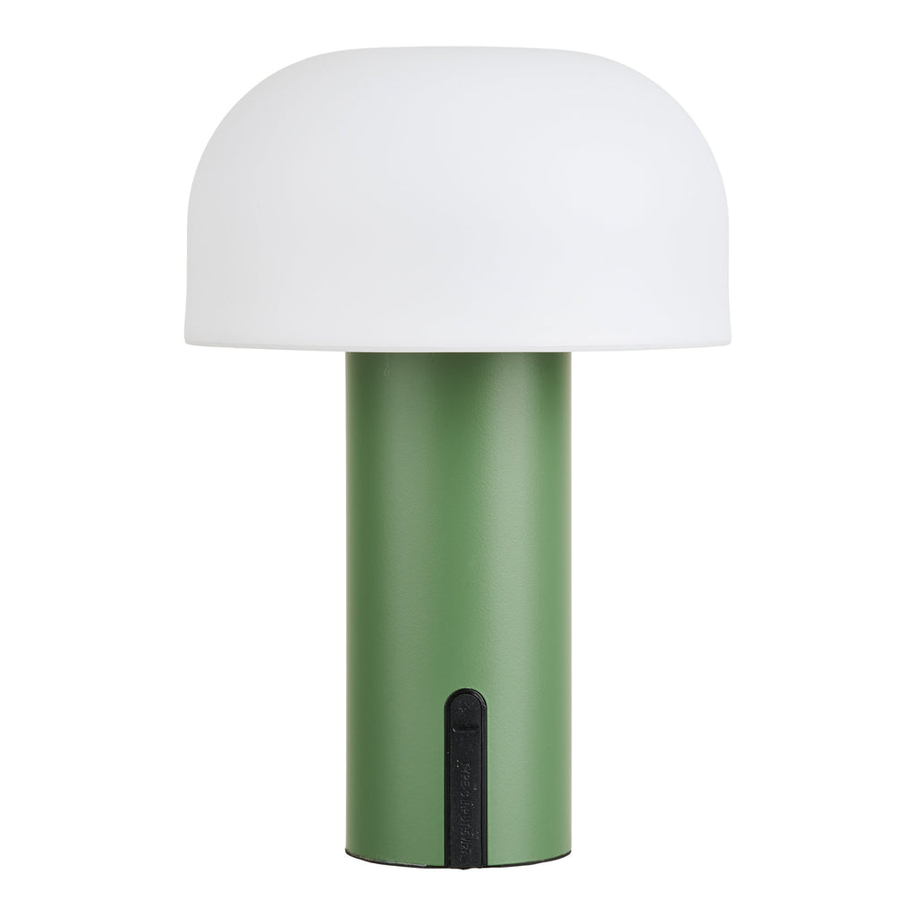 Soham LED Tafellamp - Oplaadbaar, wit/groen