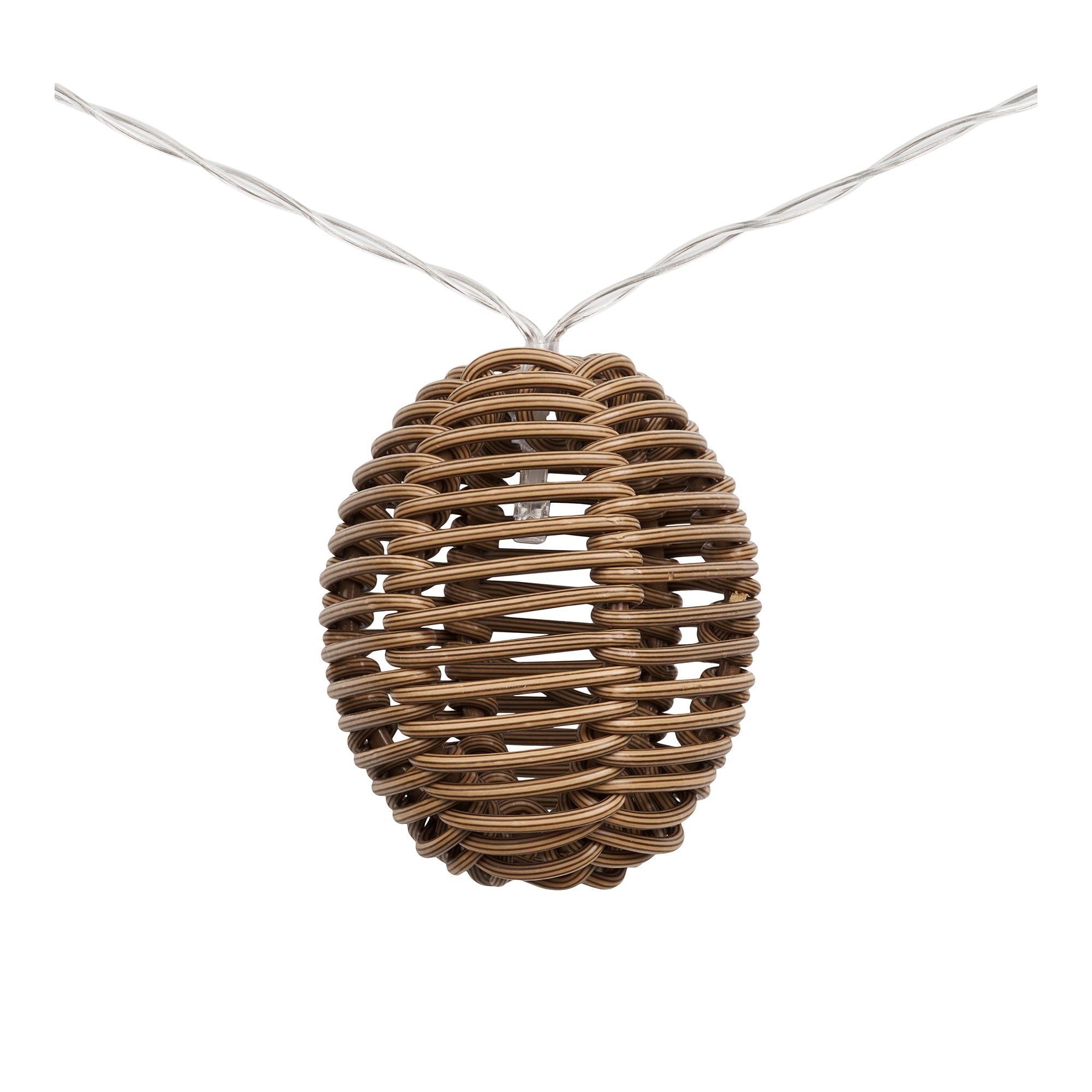 Carlisle LED Lichtslinger - Polyrattan/metaal, naturel/zwart