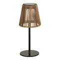 Salford LED Lamp - Oplaadbaar met geïntegreerd zonnepaneel, bruin/zwart