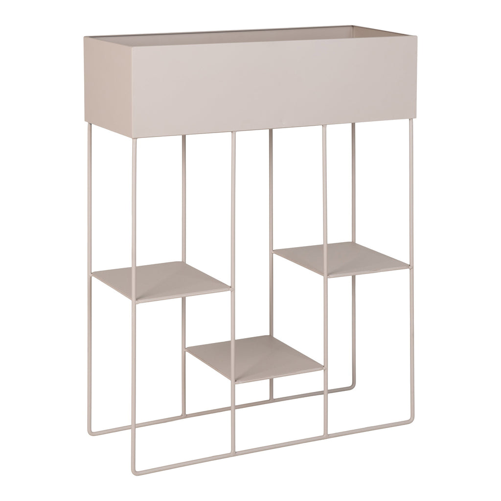 Rabo Plantenstandaard - Staal, 3 planken, zandkleurig 25x60x80 cm