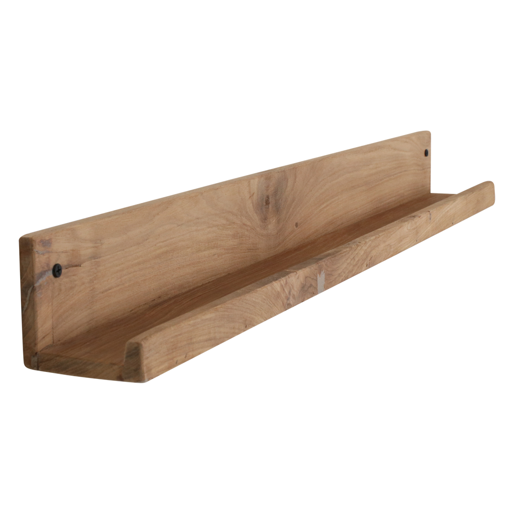 Elements Teak Wall Shelf - 75x8x8 cm