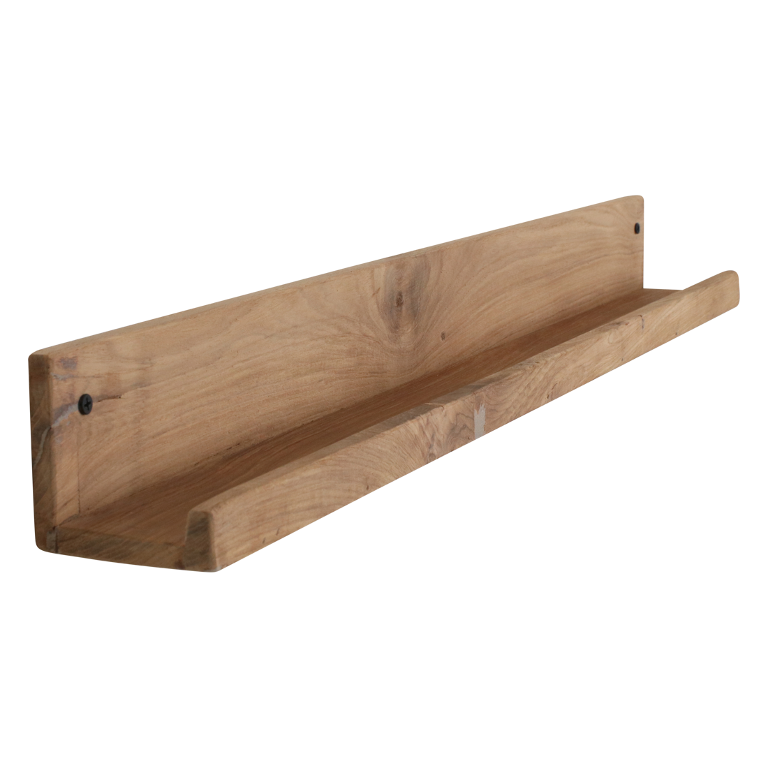 Elements teakhouten wandplank - 75x8x8 cm
