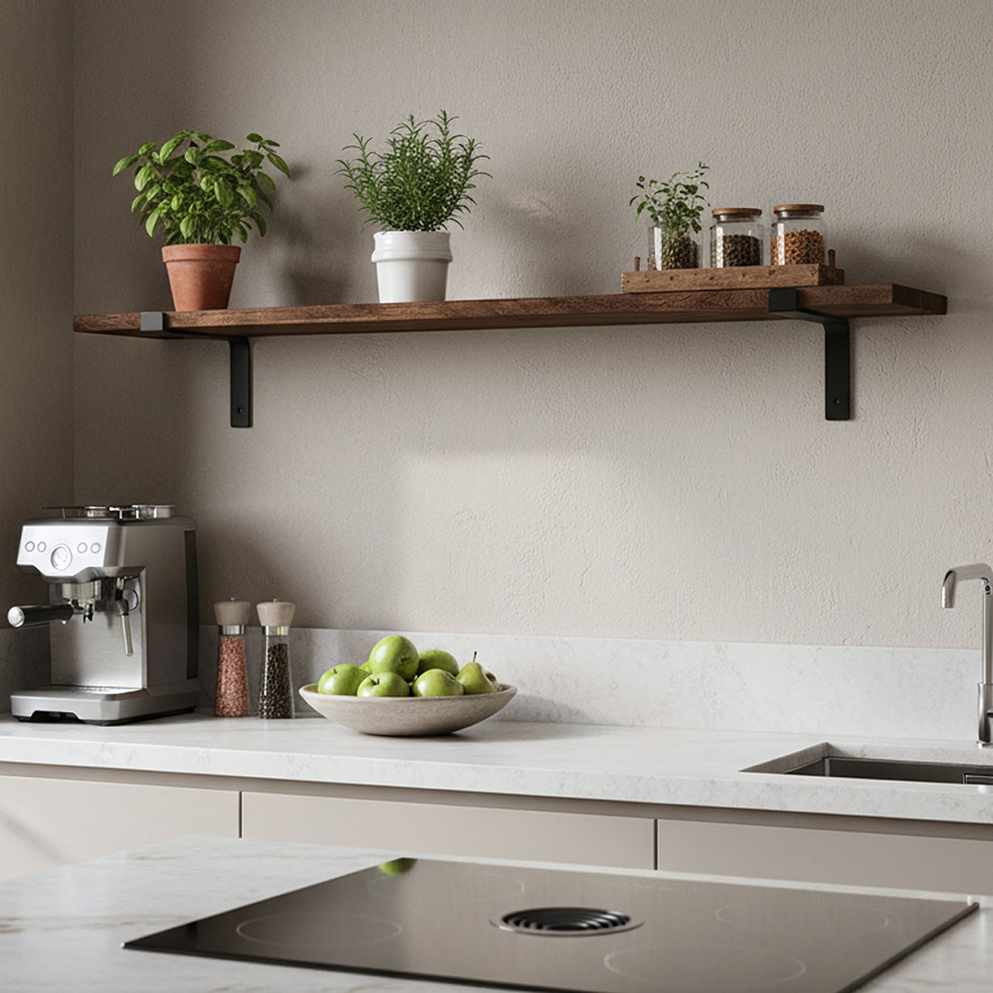 Factory wandplank - FSC-gerecycled hout - 120 cm
