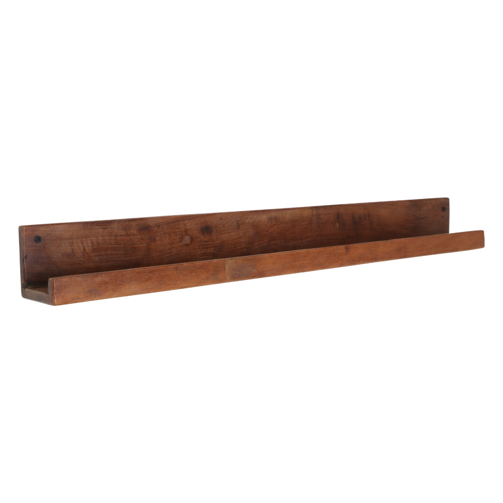 Factory wall shelf - FSC recycled wood - 75x8x8 cm