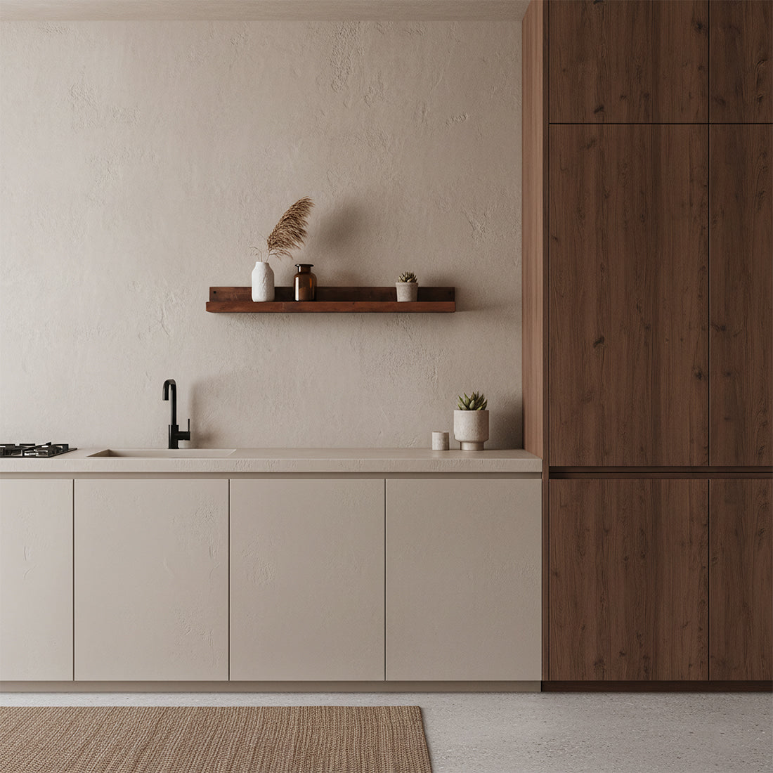 Factory wall shelf - FSC recycled wood - 75x8x8 cm