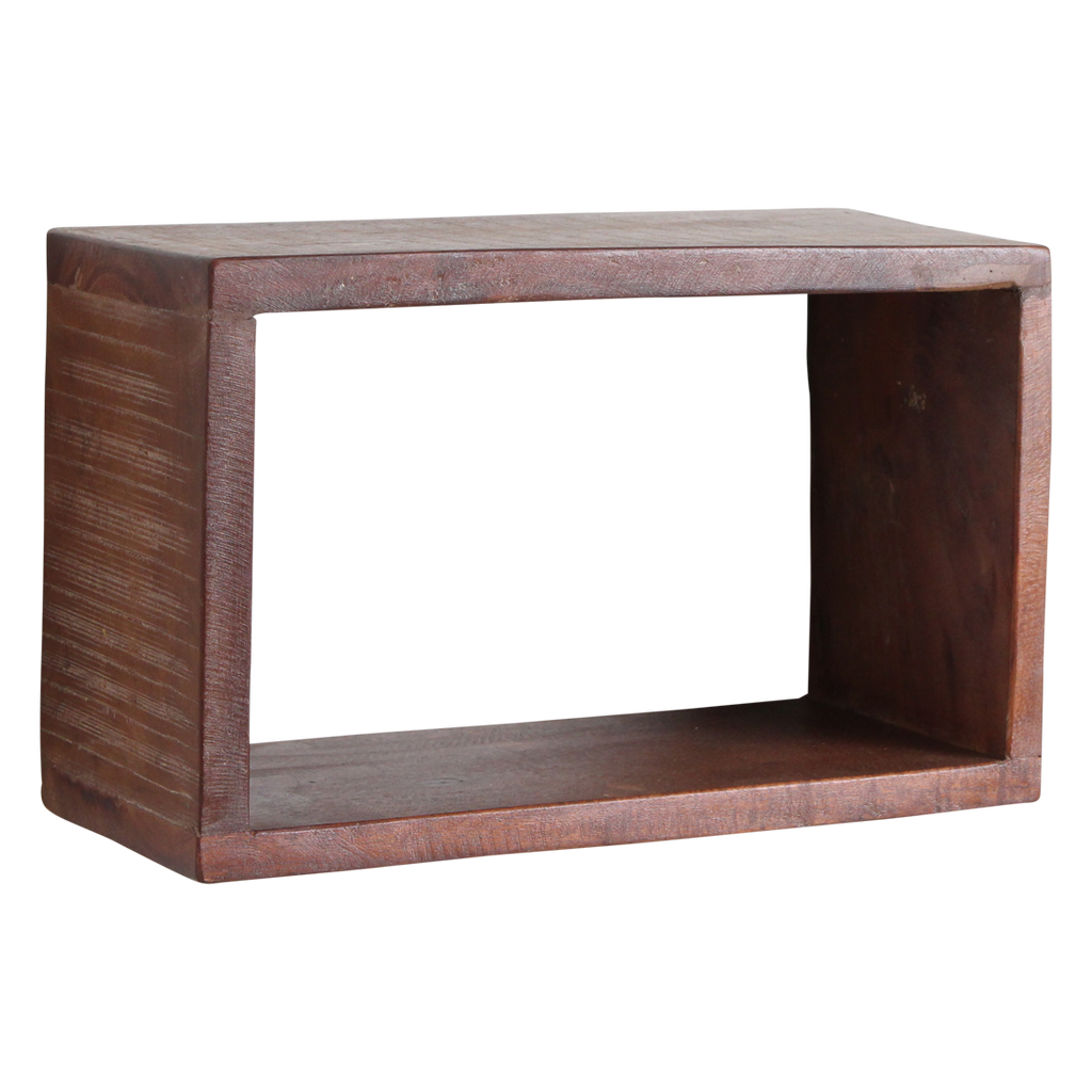 Factory open wandplank rechthoek - FSC gerecycled - 70x15x22 cm