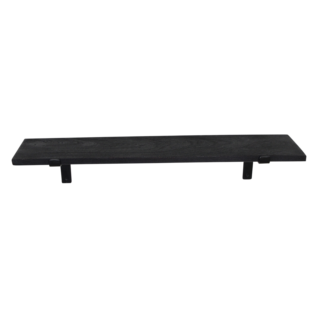 Factory wandplank zwart - FSC-gerecycled hout - 80 cm