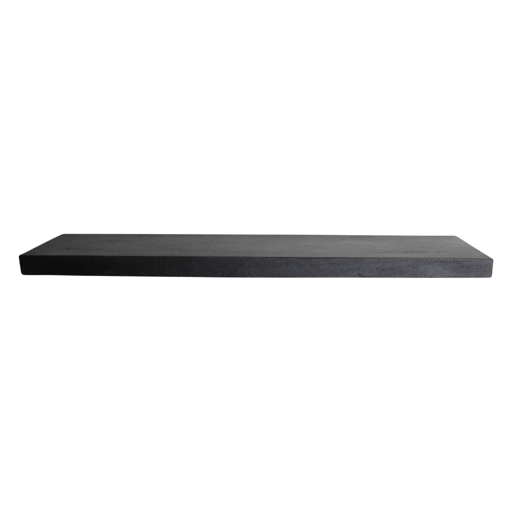 Factory wandplank zwart - FSC-gerecycled hout - 75x8x8 cm