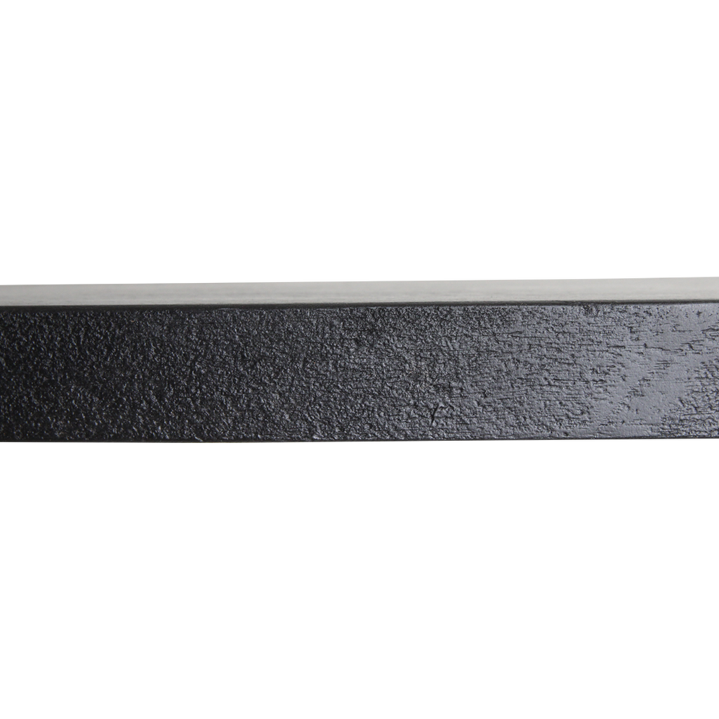 Zwart zwevende wandplank - FSC-gerecycled hout - 80x18x3,8 cm