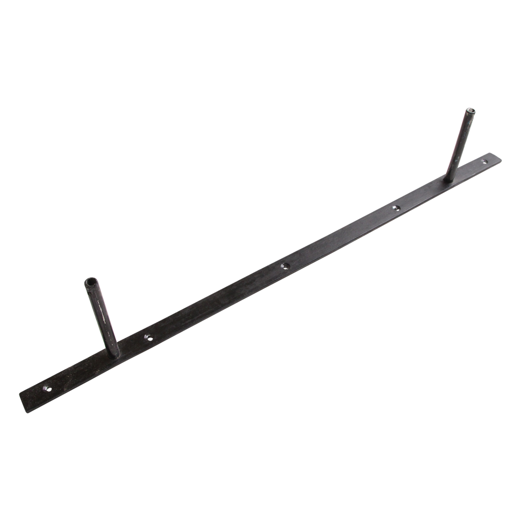 Zwart zwevende wandplank - FSC-gerecycled hout - 80x18x3,8 cm