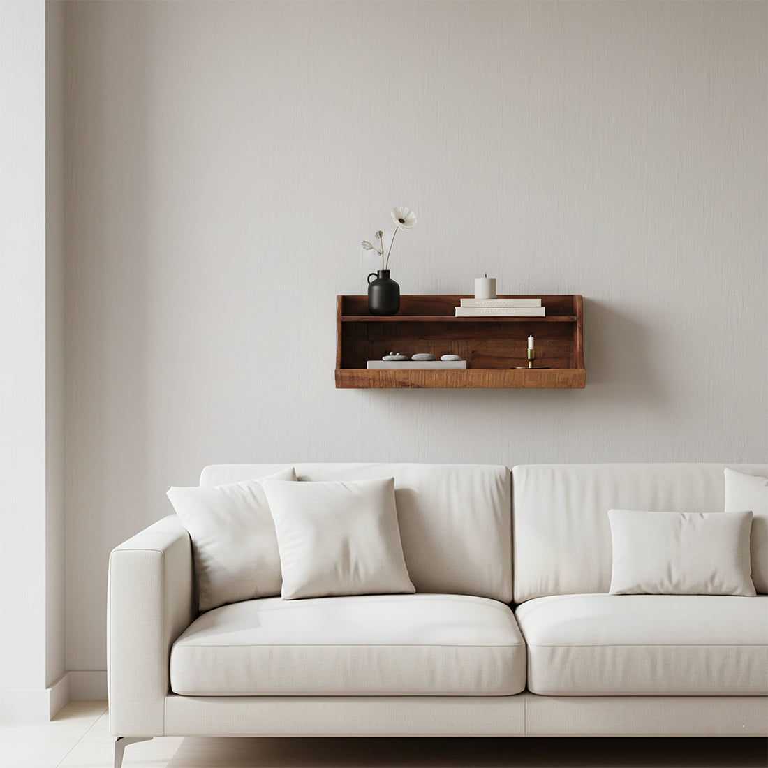 Factory opbergwandplank - FSC-gerecycled hout - 60 cm