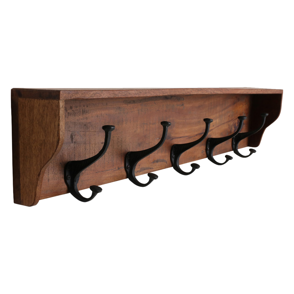 Factory wandkapstok "old style" - FSC-gerecycled hout