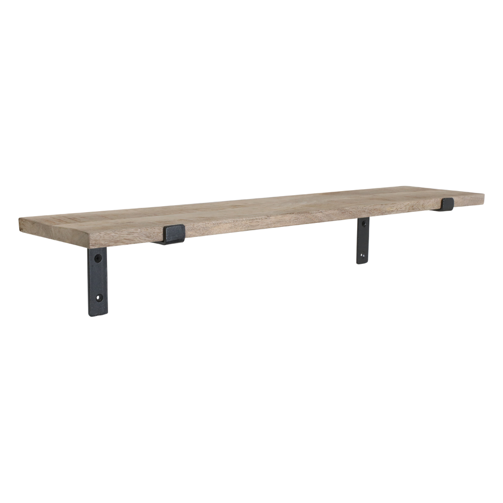 Mangohouten wandplank - 80 cm