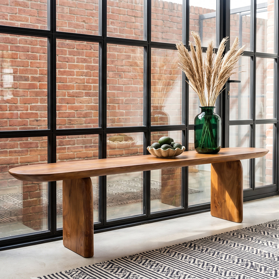 Bullnose dining bench - 180 cm