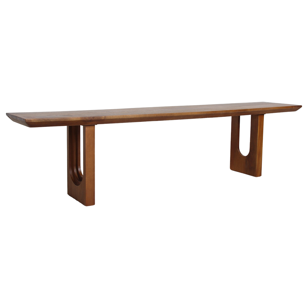Bullnose Chamfered mangohouten eetkamerbank - 180 cm