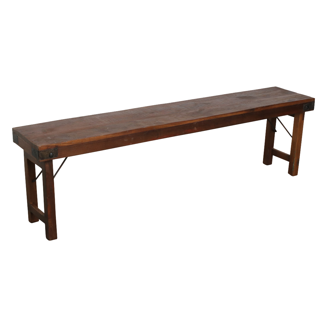 Inklapbare eetkamerbank - FSC-gerecycled hout - 160 cm