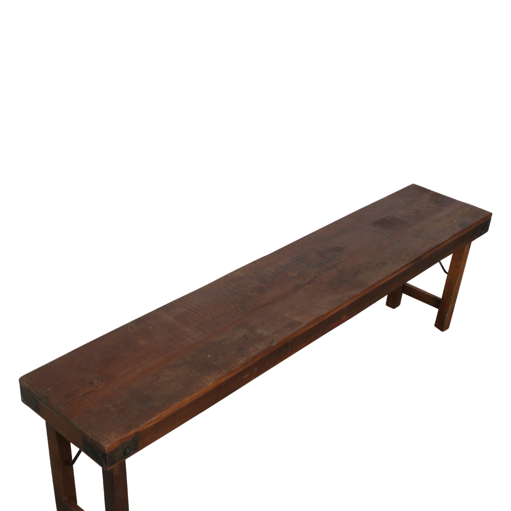 Inklapbare eetkamerbank - FSC-gerecycled hout - 160 cm