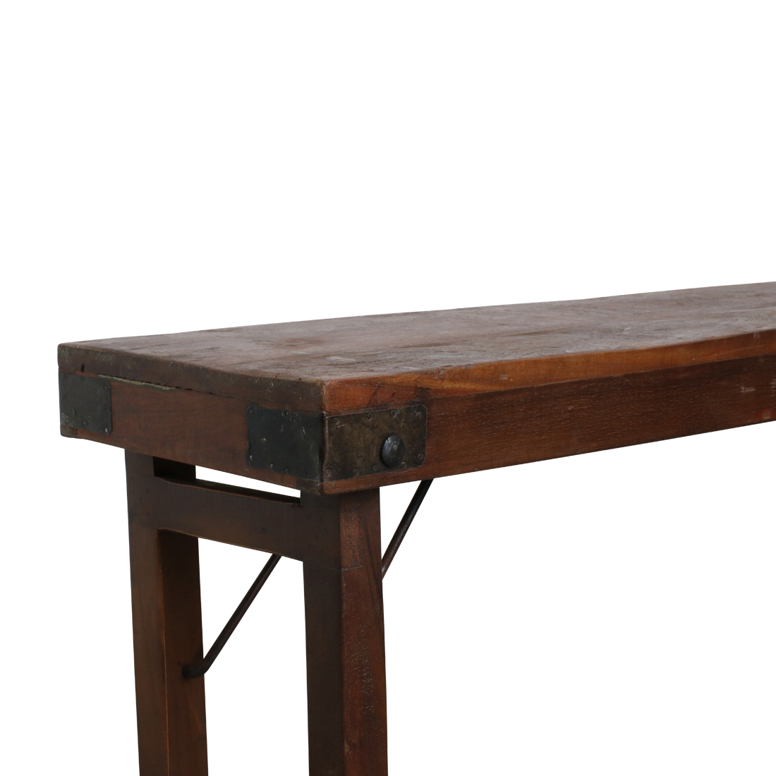 Inklapbare eetkamerbank - FSC-gerecycled hout - 160 cm
