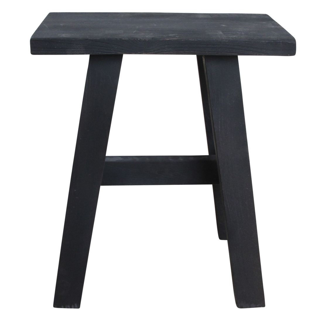 Black "bus stop" bench medium - 45x20x50 cm