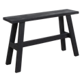 Large black industrial bench - 85x20x50 cm