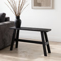Large black industrial bench - 85x20x50 cm