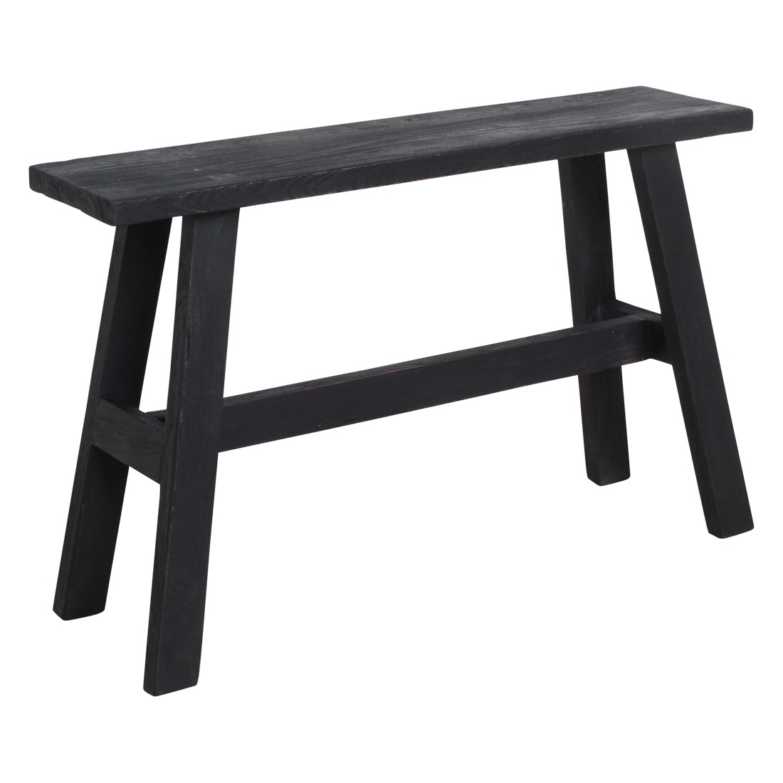 Large black industrial bench - 85x20x50 cm