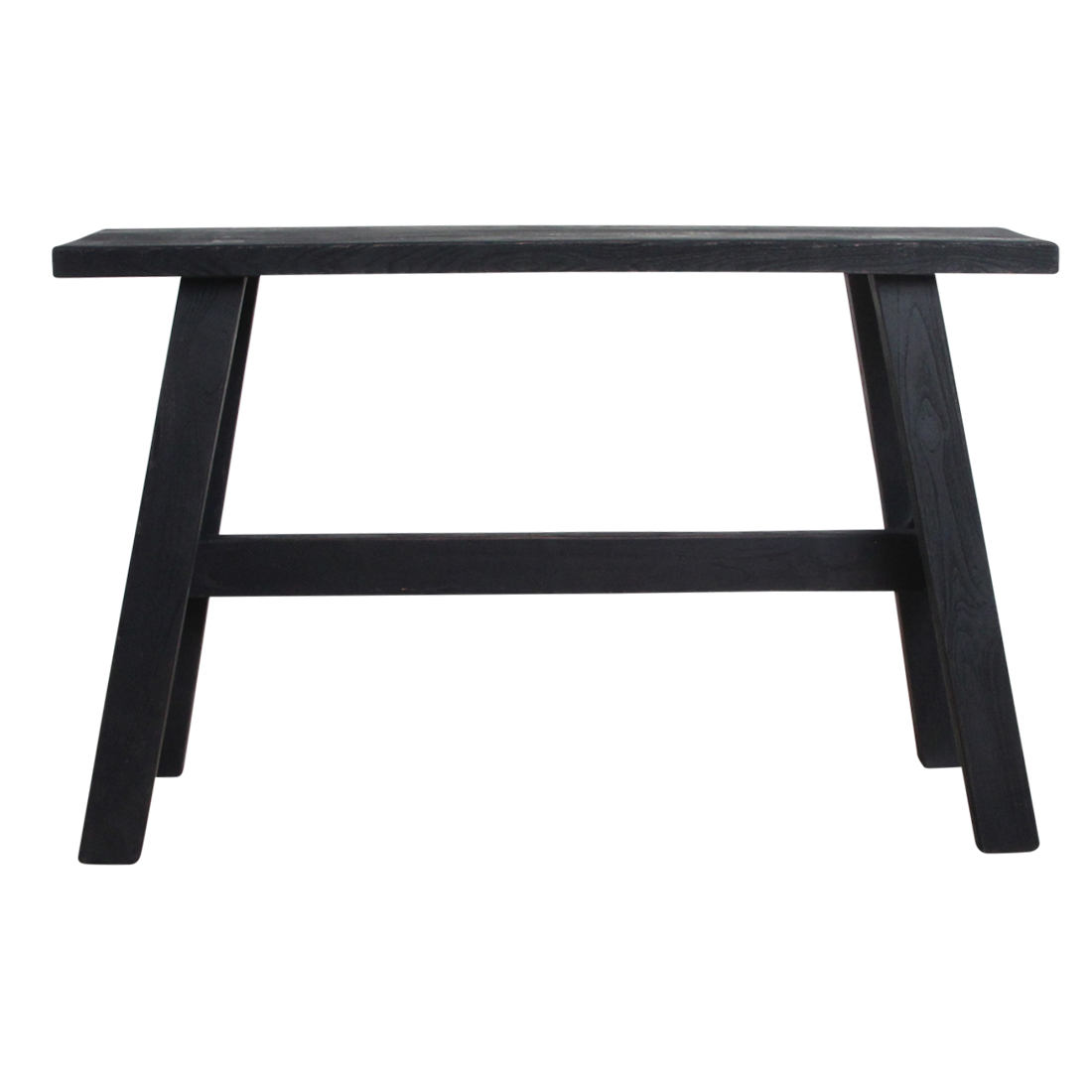 Large black industrial bench - 85x20x50 cm