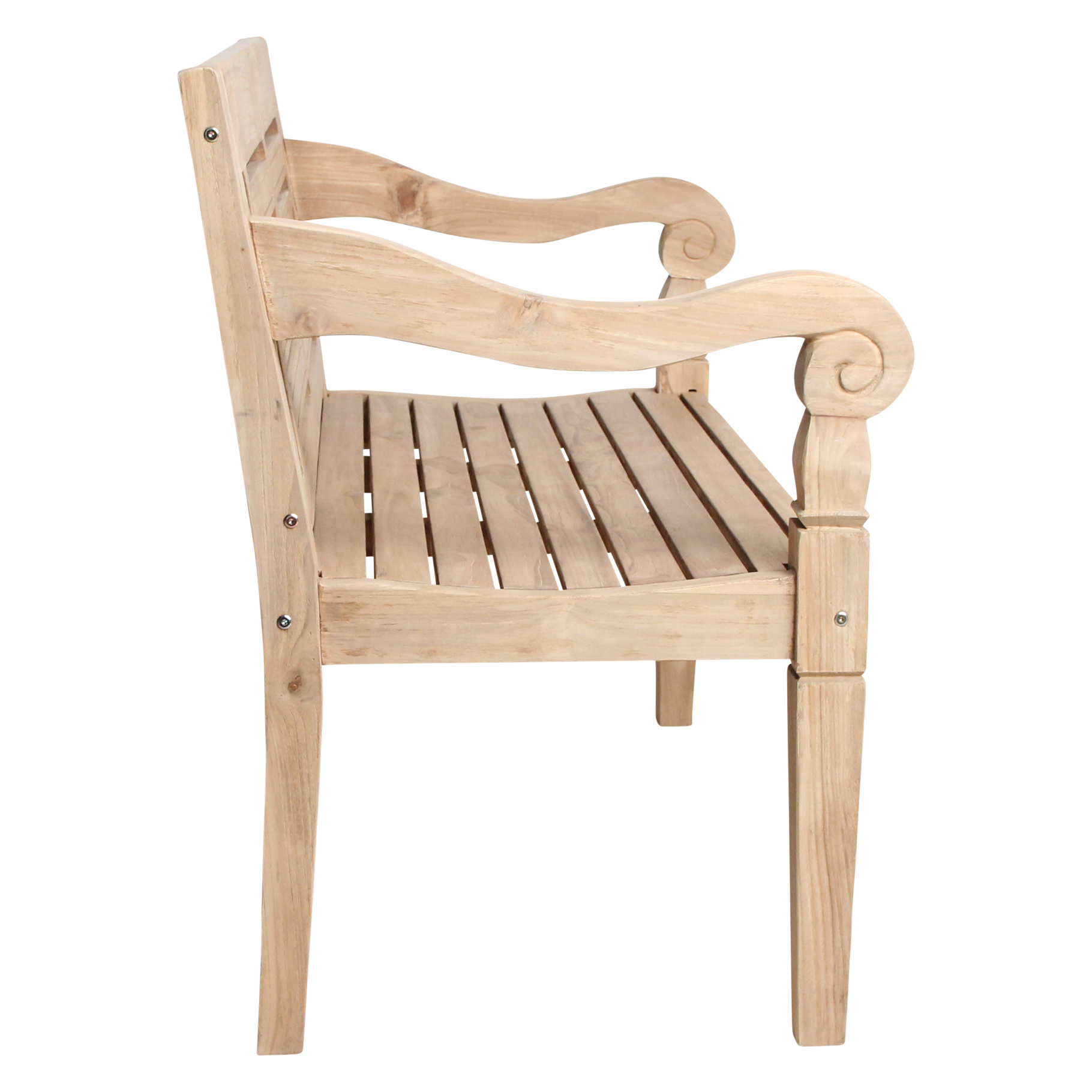Boho teakhouten tuinbank